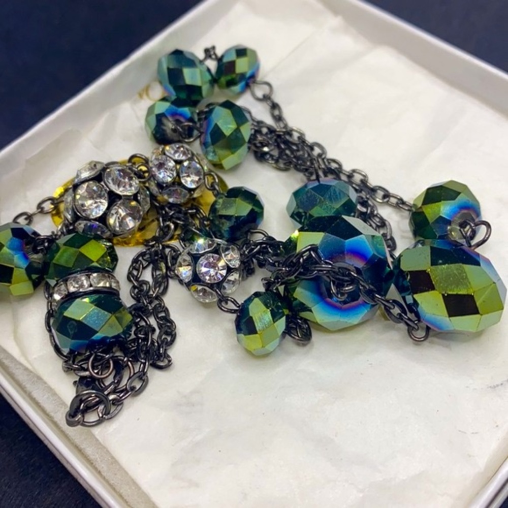 Strand of Swarovski Crystals Iridescent